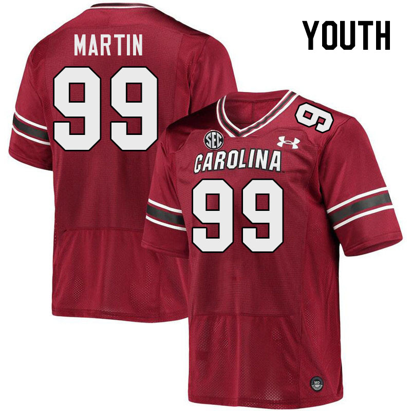 Youth #99 D'Andre Martin South Carolina Gamecocks 2023 College Football Jerseys Stitched-Garnet